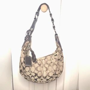 1994 Vintage Coach Hobo Canvas Bag